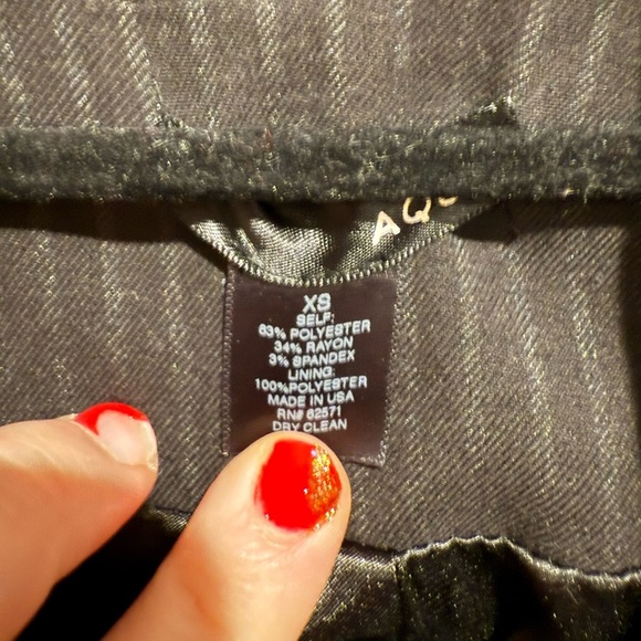 Aqua Charcoal Pinstripe Women's Blazer - Picture 3 of 4